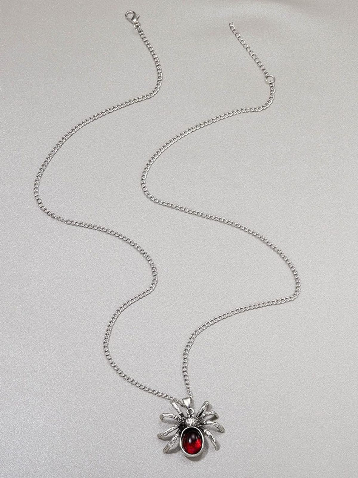 Halloween Spider Blood Drop Pendant Necklace, 3 of 4