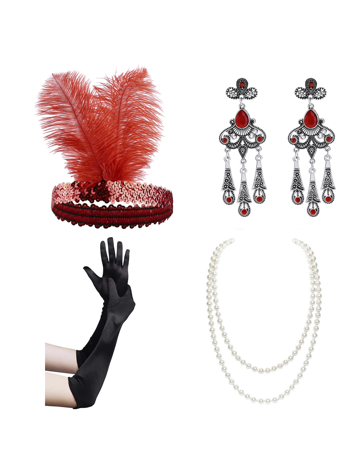 Vintage 1920s Flapper Accessory Set , 1 of 1