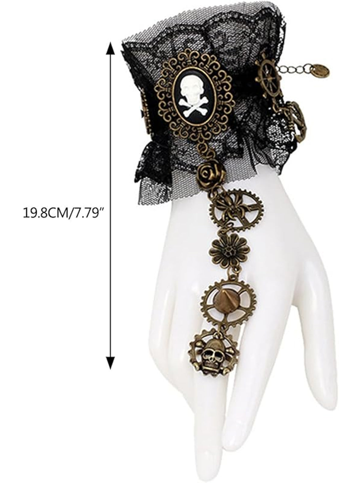 Retro Halloween Gear Steampunk Bracelet , 6 of 9