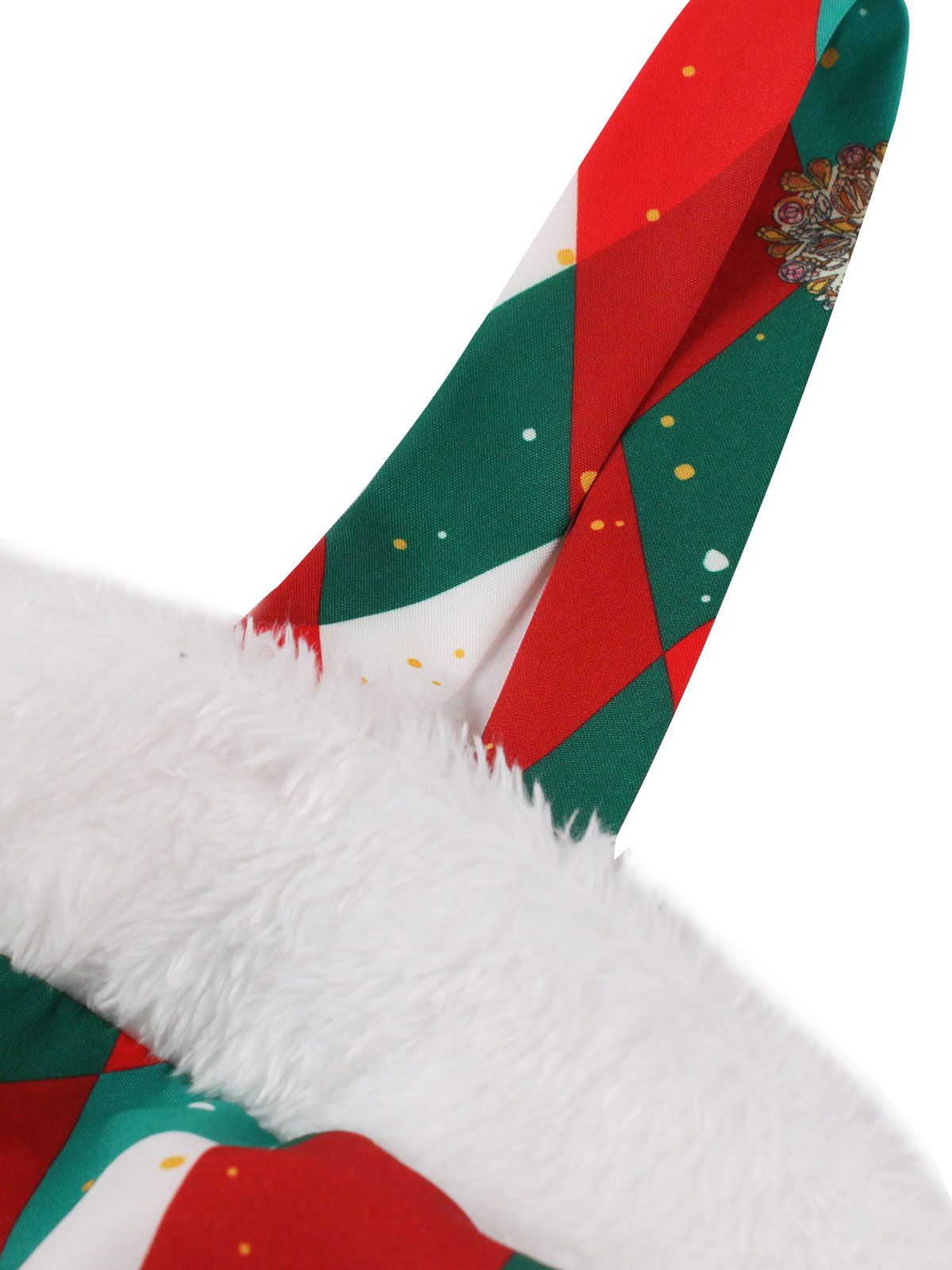 Christmas Plaid Suspender Fur Collar Dress Multicolor / S, 5 of 8