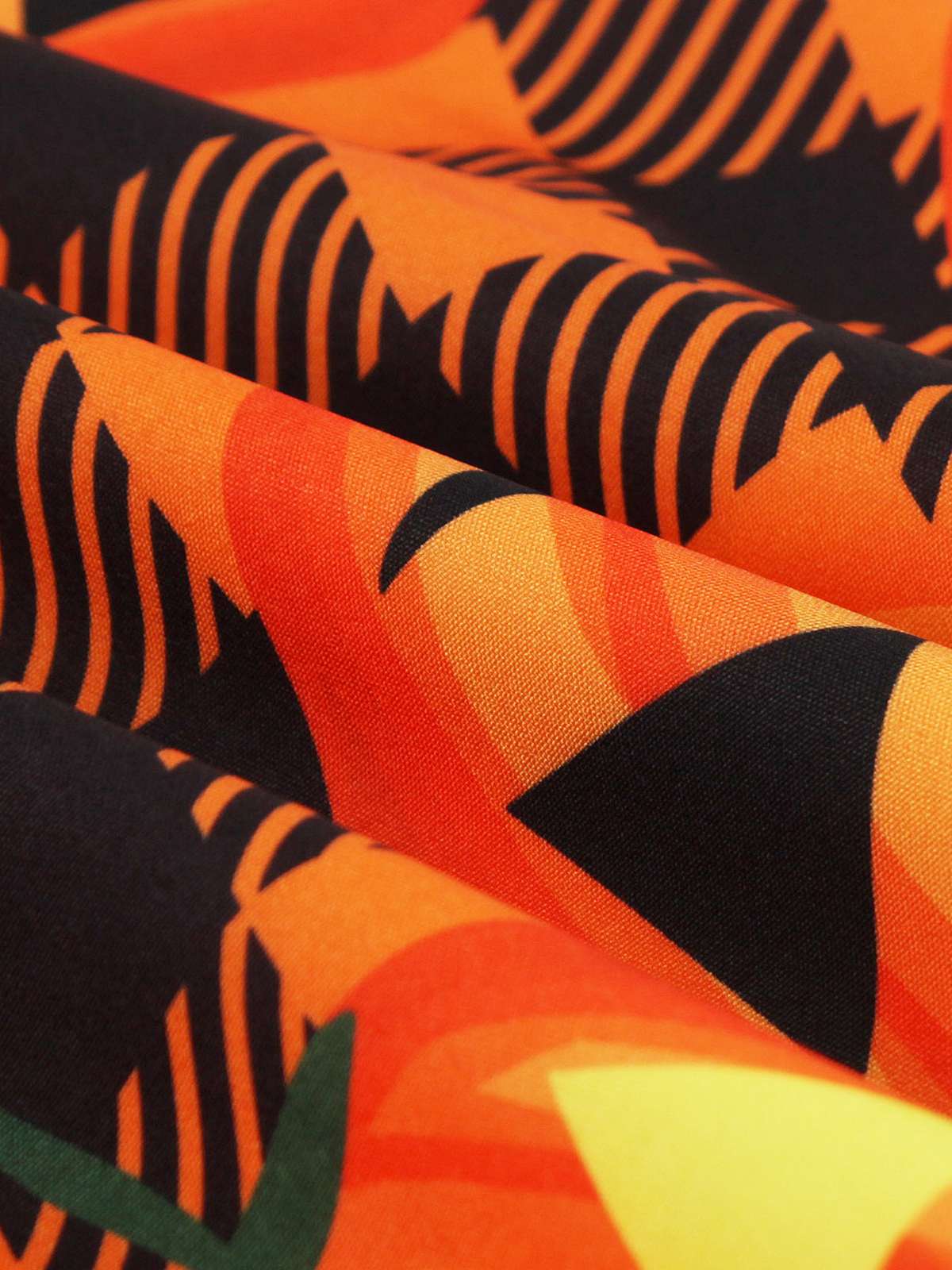 Halloween Pattern Wave Neck Patchwork Dress, 5 of 10