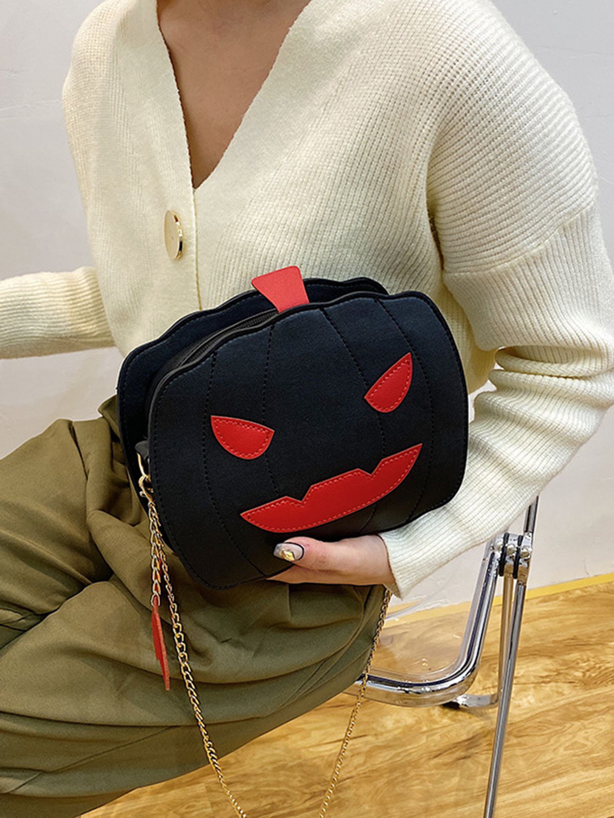 Halloween Pumpkin Shoulder Bag, 7 of 7