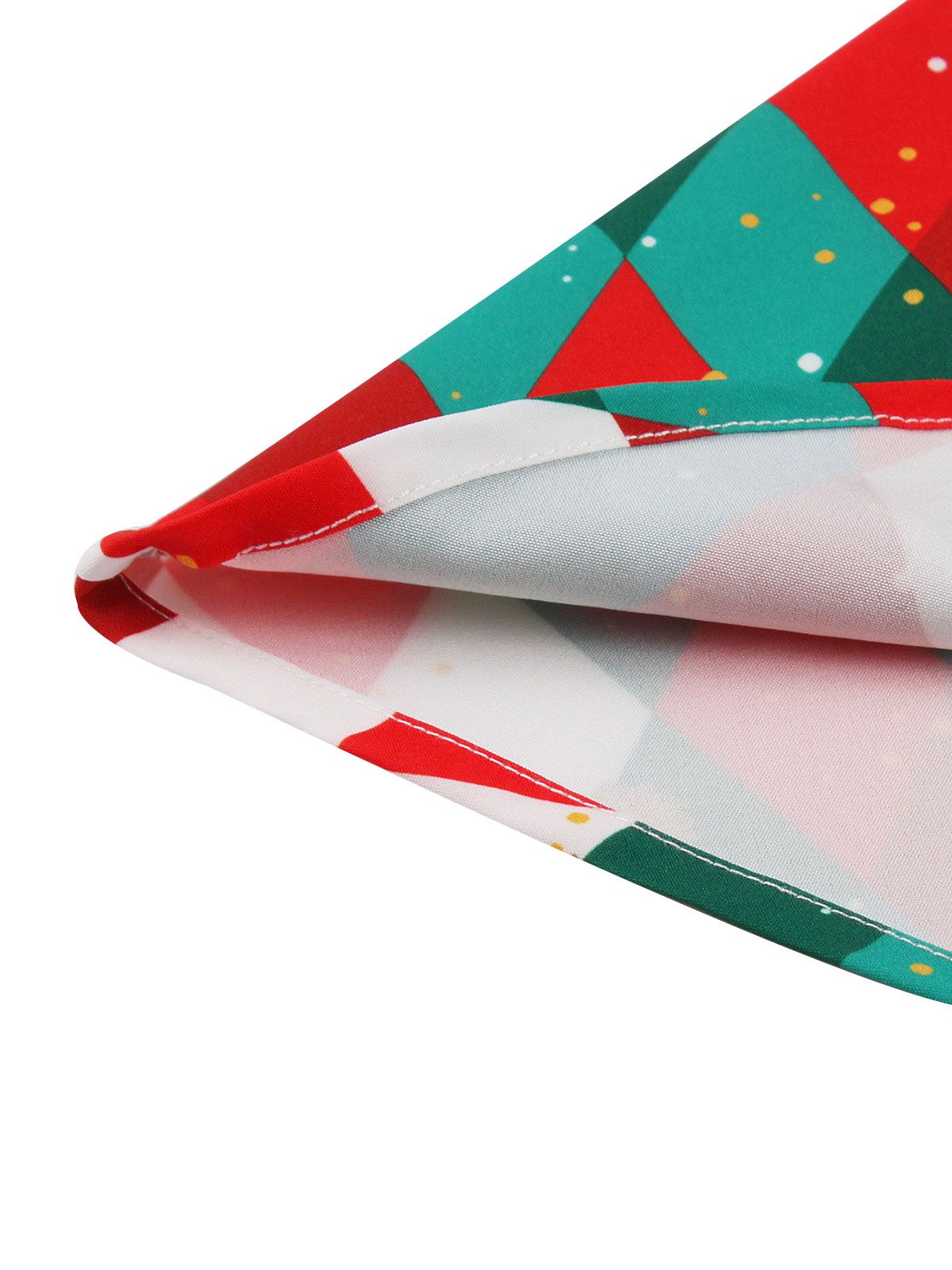 Christmas Plaid Suspender Fur Collar Dress Multicolor / S, 8 of 8