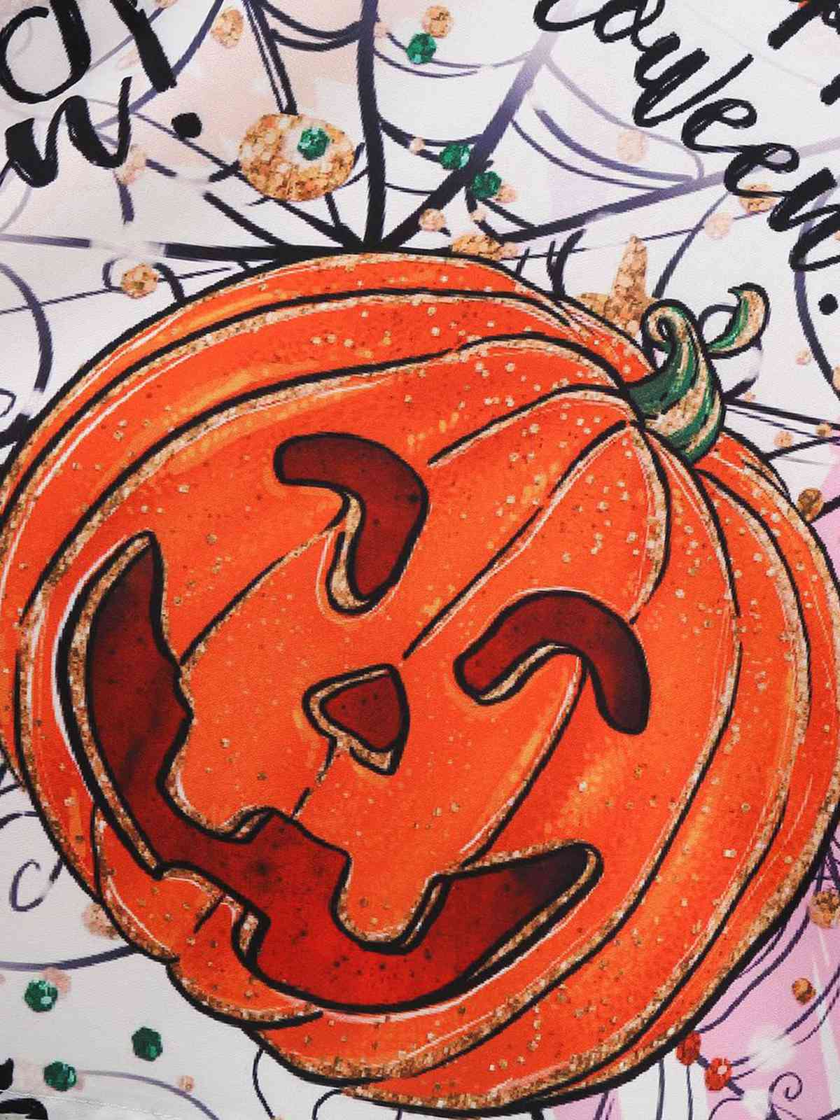 Halloween Lace Patchwork Sleeveless Dress , 15 of 16