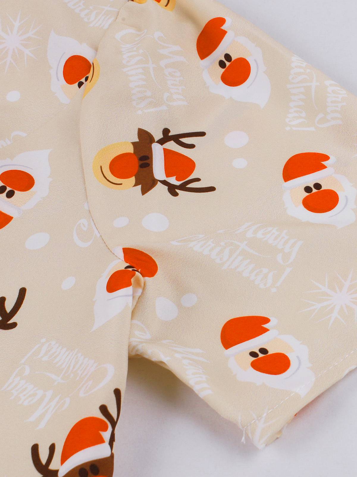 Christmas Santa & Elk Print Swing Dress, 3 of 10