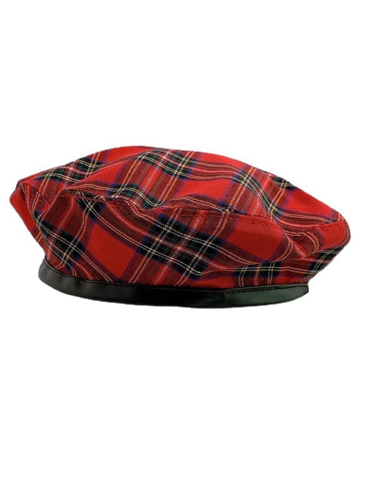 Retro Christmas Scottish Plaid Cotton Berets , 1 of 5