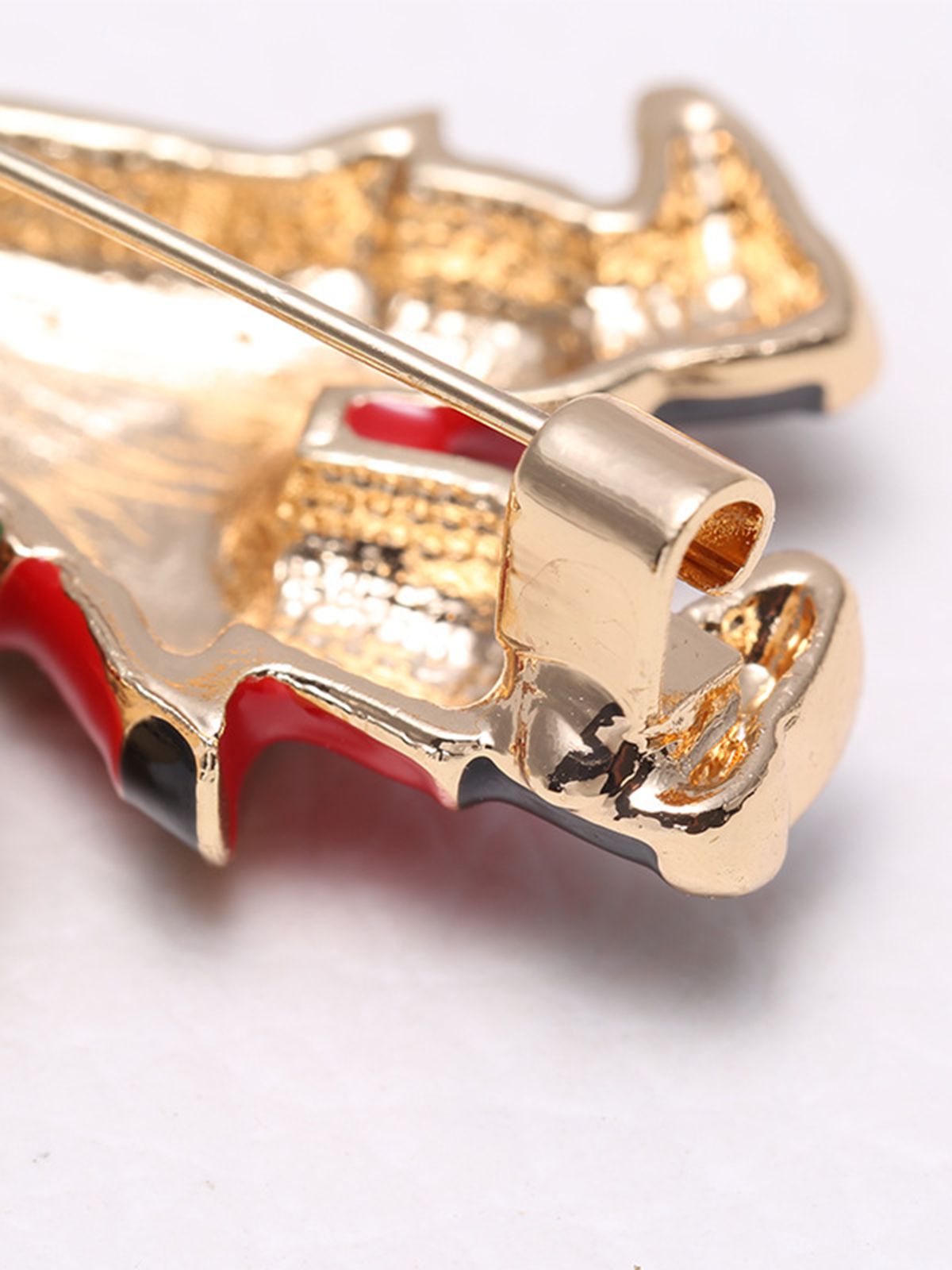 Christmas Santa Claus Rhinestone Brooch, 3 of 3