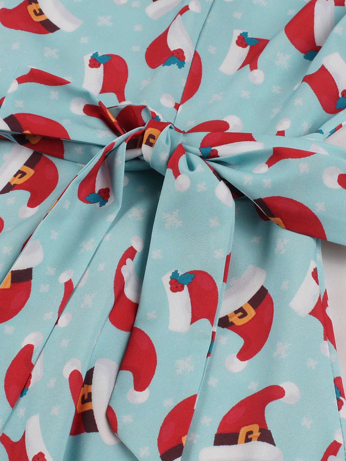 Christmas Santa & Elk Print Swing Dress, 9 of 10