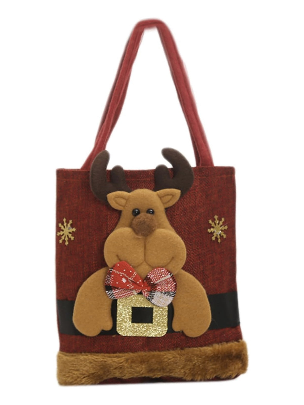 Red Christmas 3D Gift Candy Handbag Santa Claus, 2 of 14