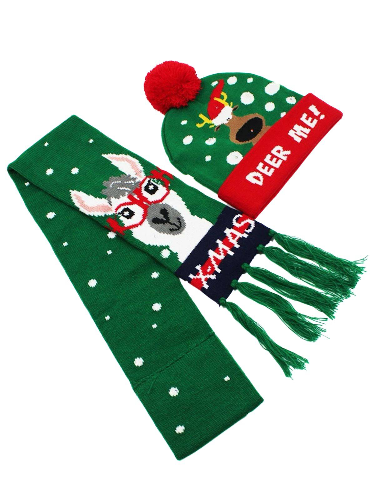 Christmas Knit Hat & Scarf Set , 2 of 5