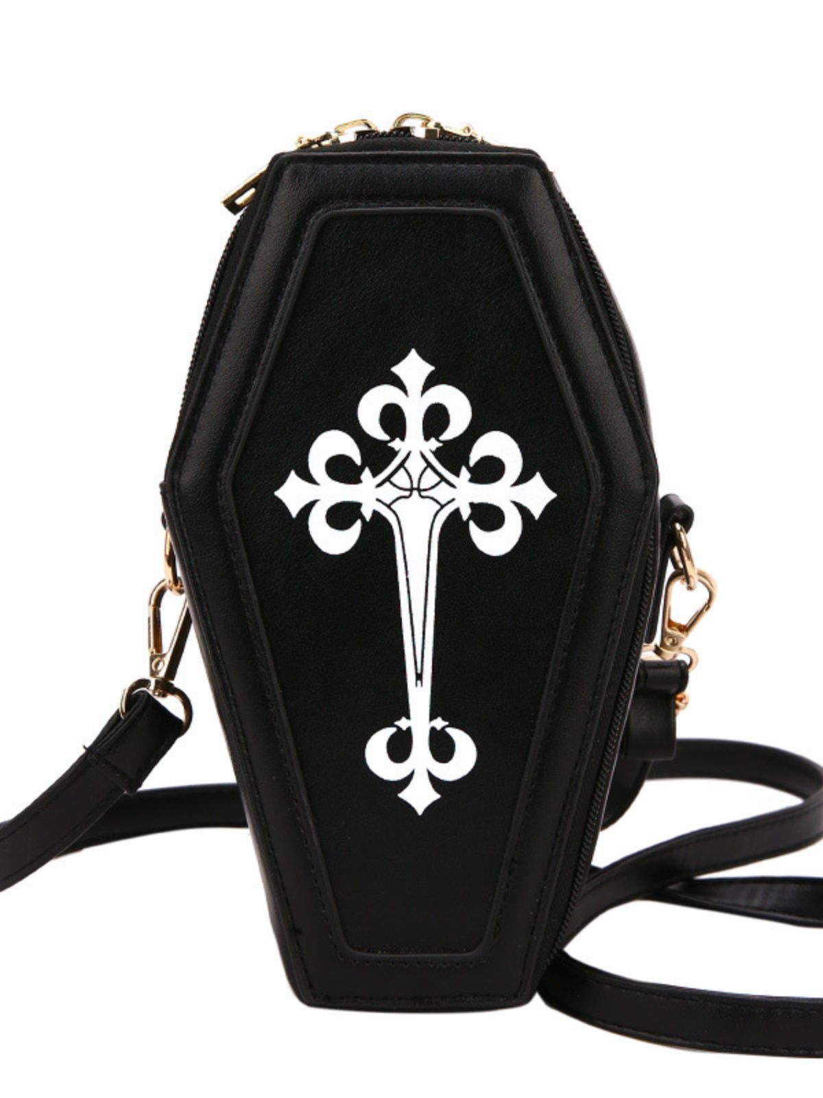 Halloween Latin Cross Coffin Bag , 1 of 4