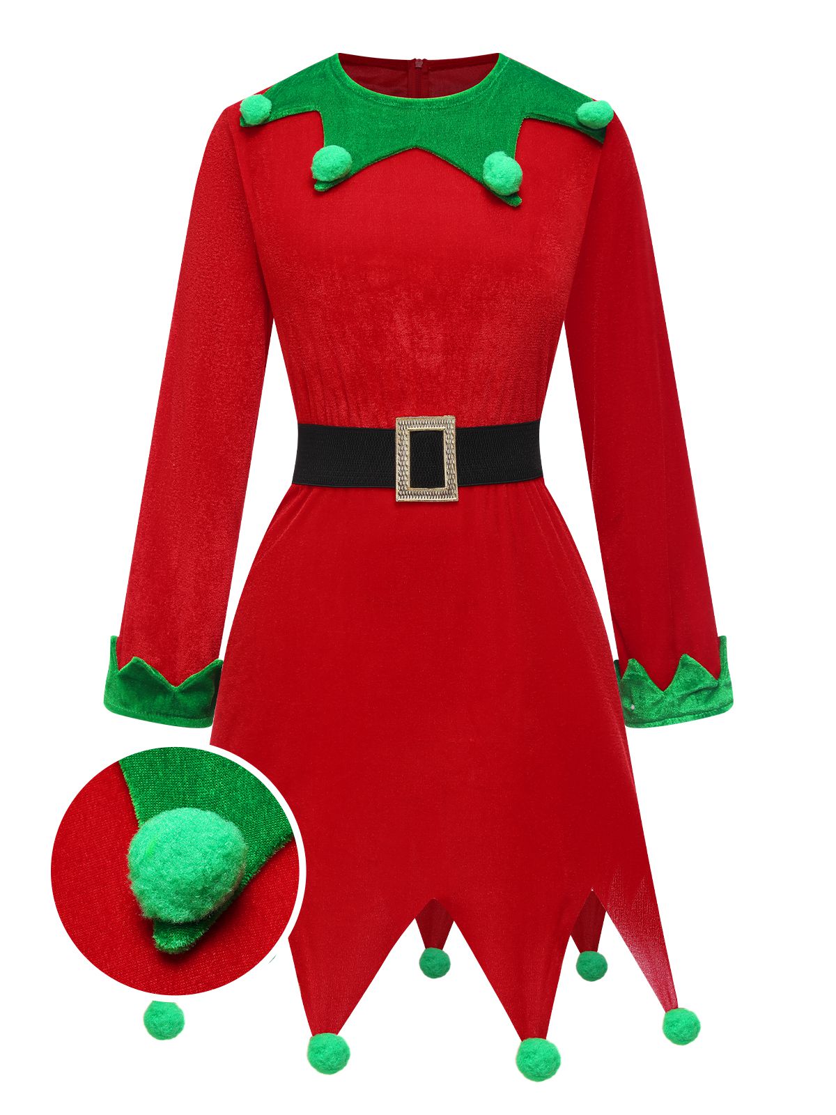Christmas Elf Costume Dress Set, 2 of 5