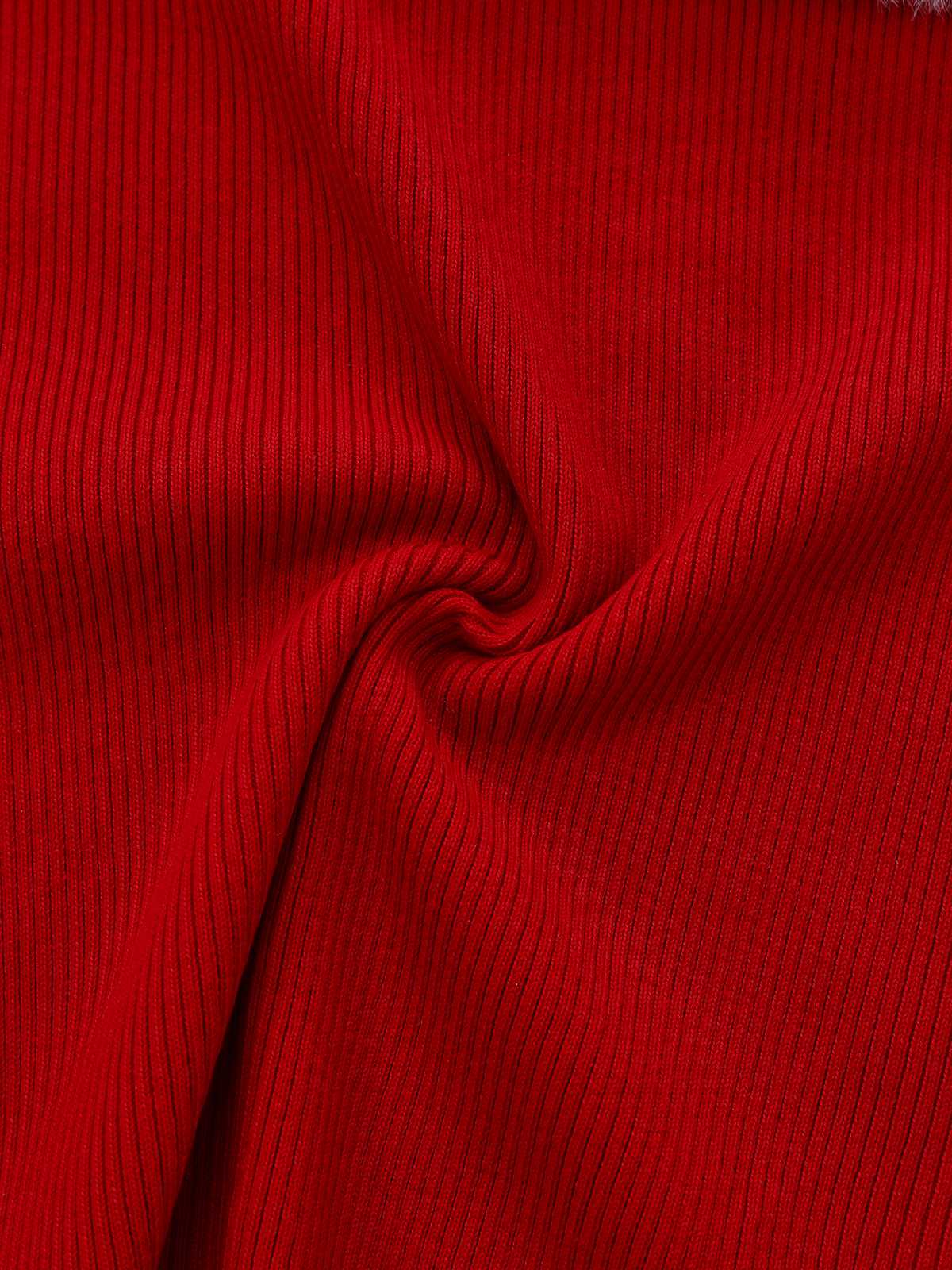 Vintage Off-Shoulder Colorblock Bodycon Dress, 5 of 6