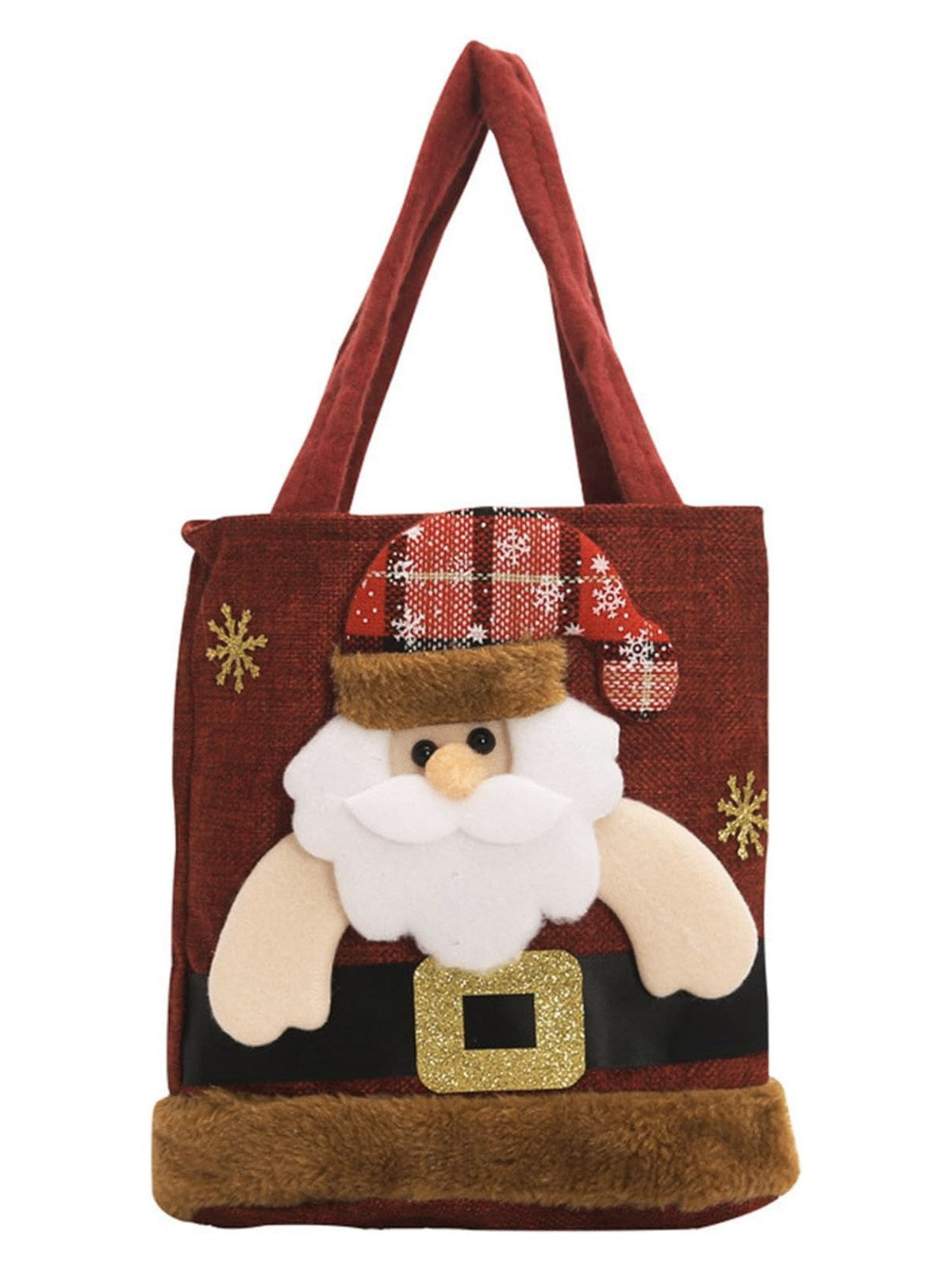Red Christmas 3D Gift Candy Handbag Santa Claus, 1 of 14