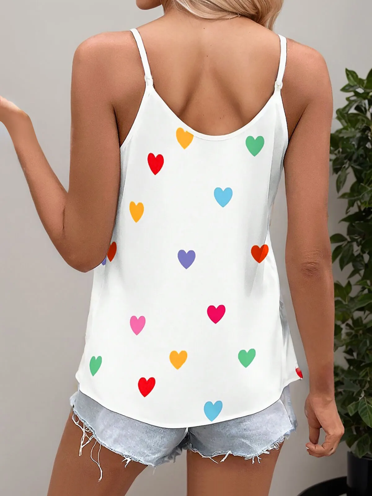 All Over Print V-neck Cami, 3 of 4