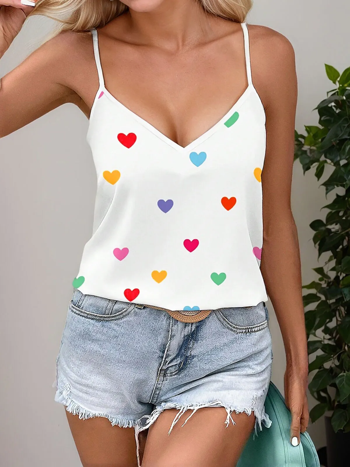 All Over Print V-neck Cami, 4 of 4