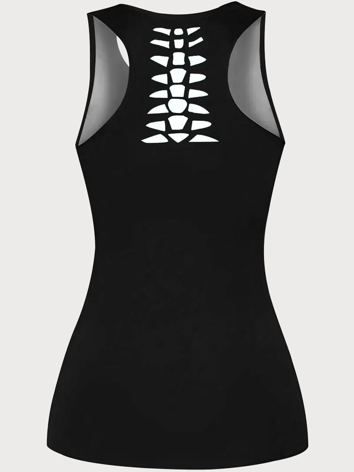 Skeleton Scoop Bodycon Dress, 2 of 5