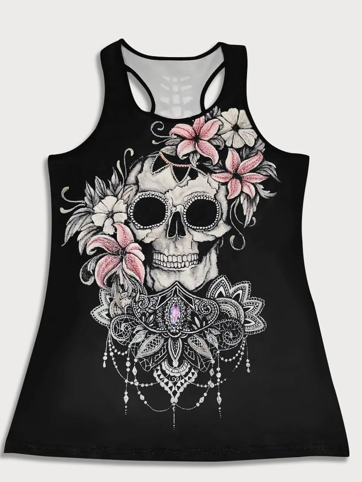 Skeleton Scoop Bodycon Dress, 3 of 5