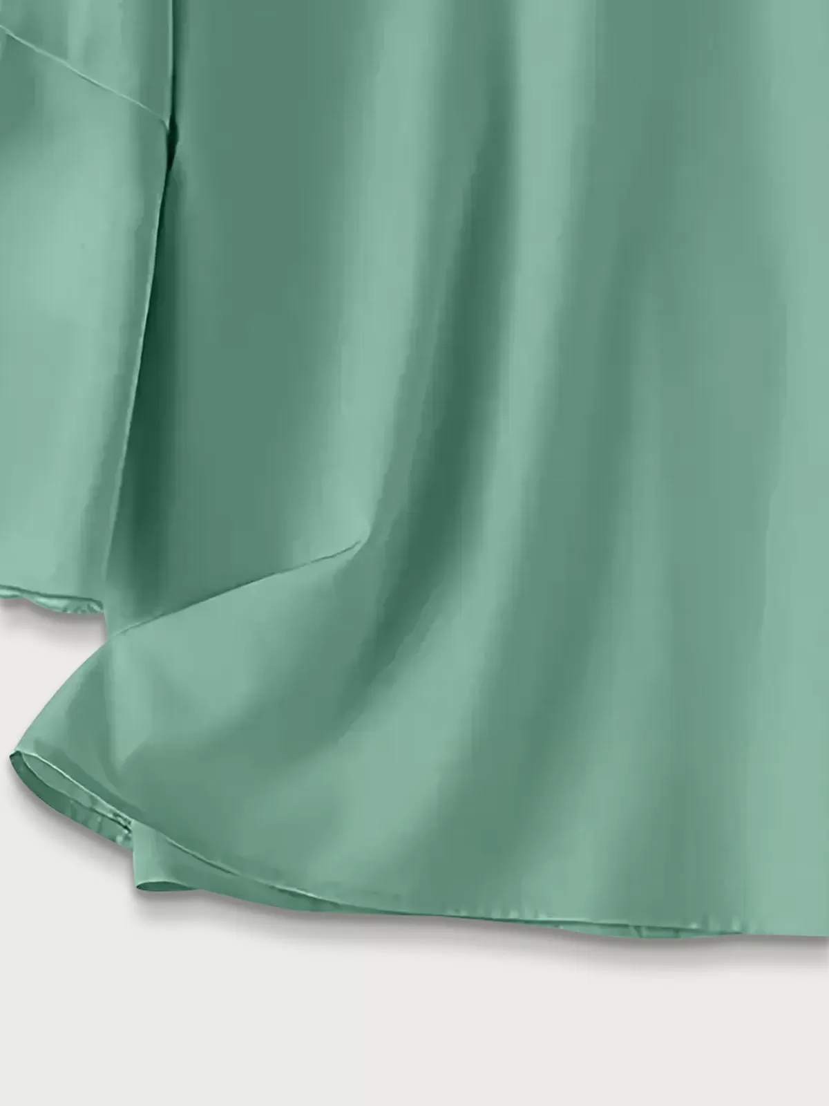 Solid Ruffles Round Neck Flounce Sleeve Blouse, 5 of 5