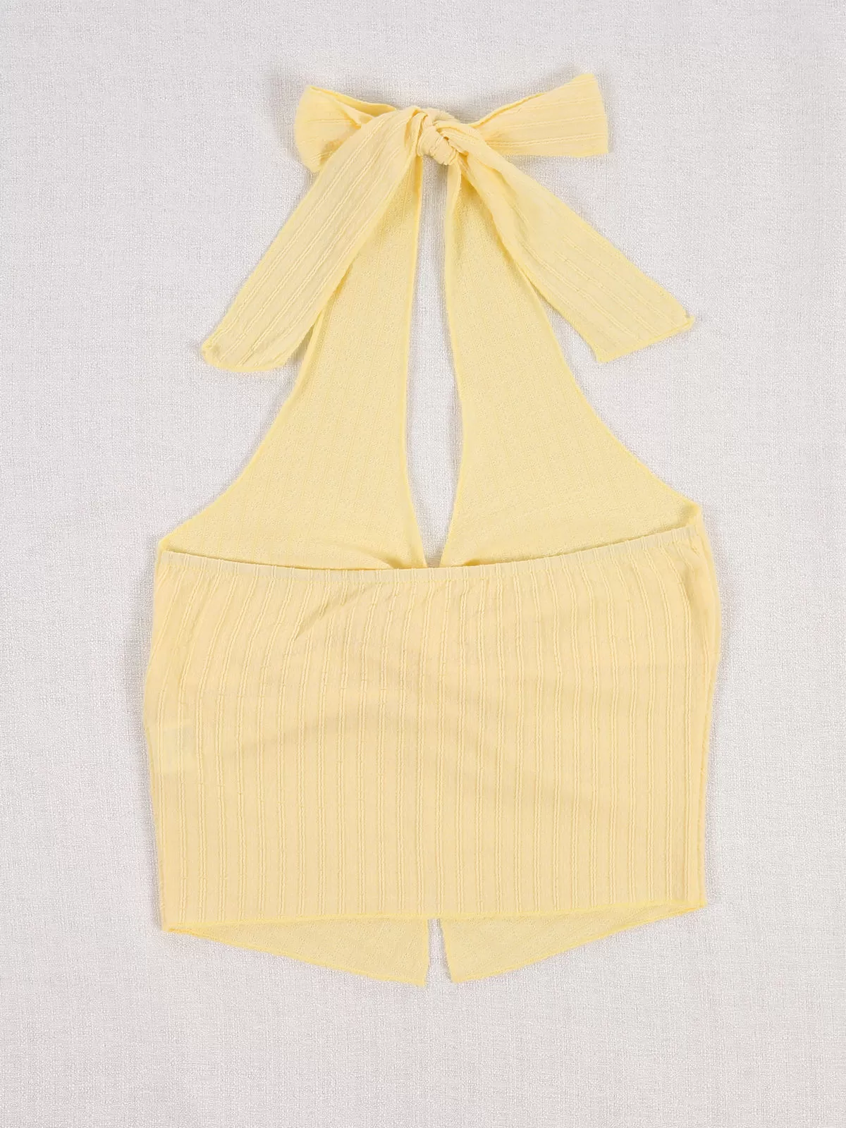 Solid Backless Halter Cami, 2 of 5