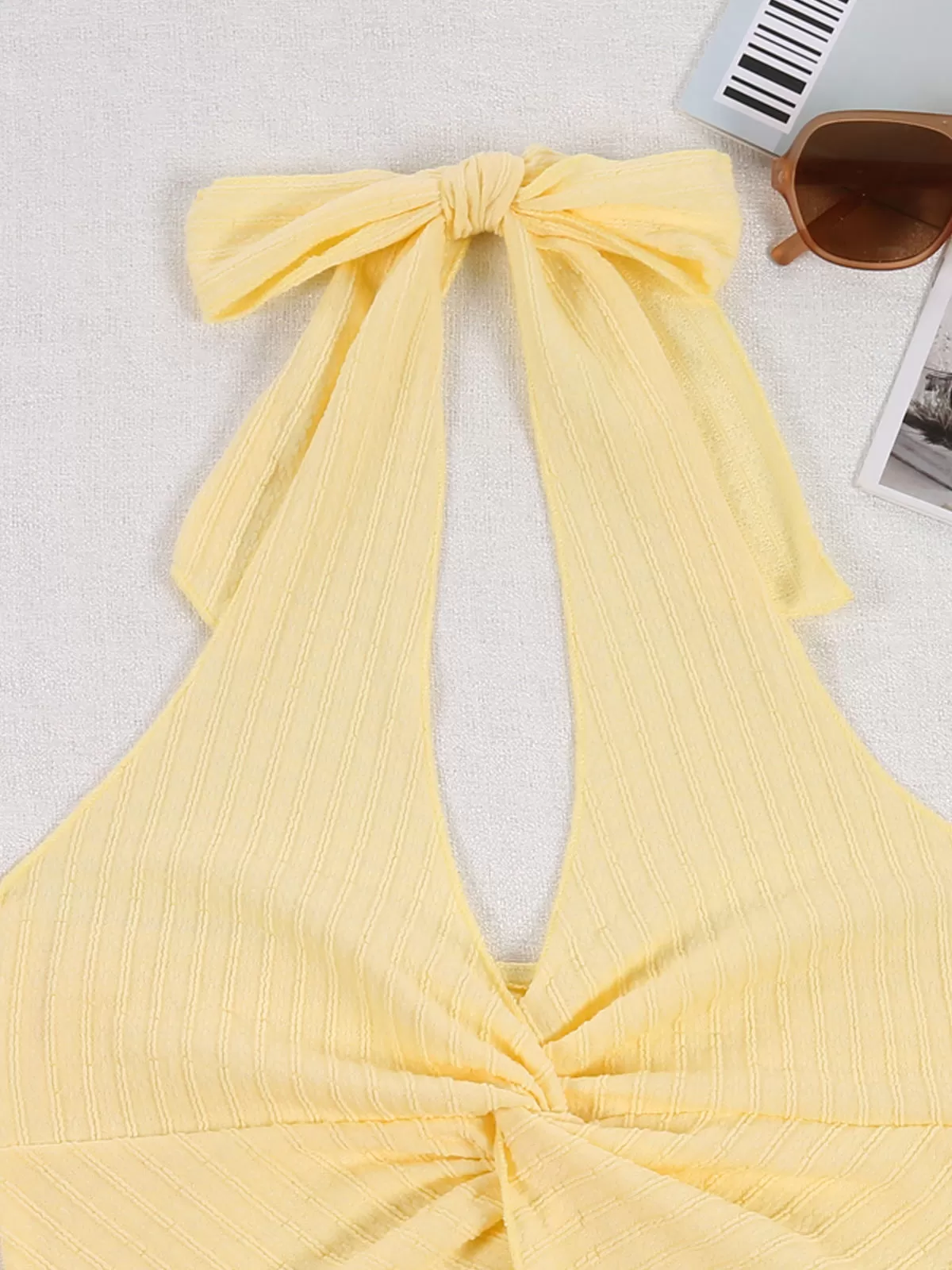 Solid Backless Halter Cami, 3 of 5