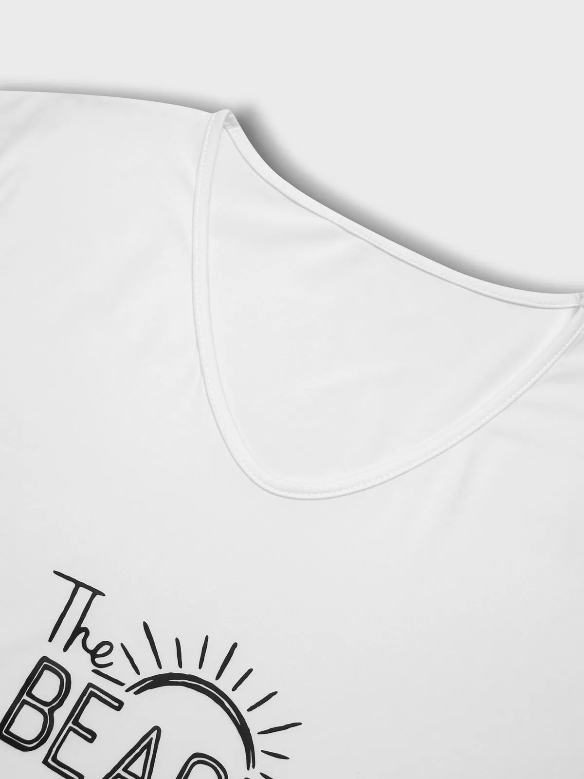 The Beach Is My Happy Place Letter V-neck Tank, 4 of 6
