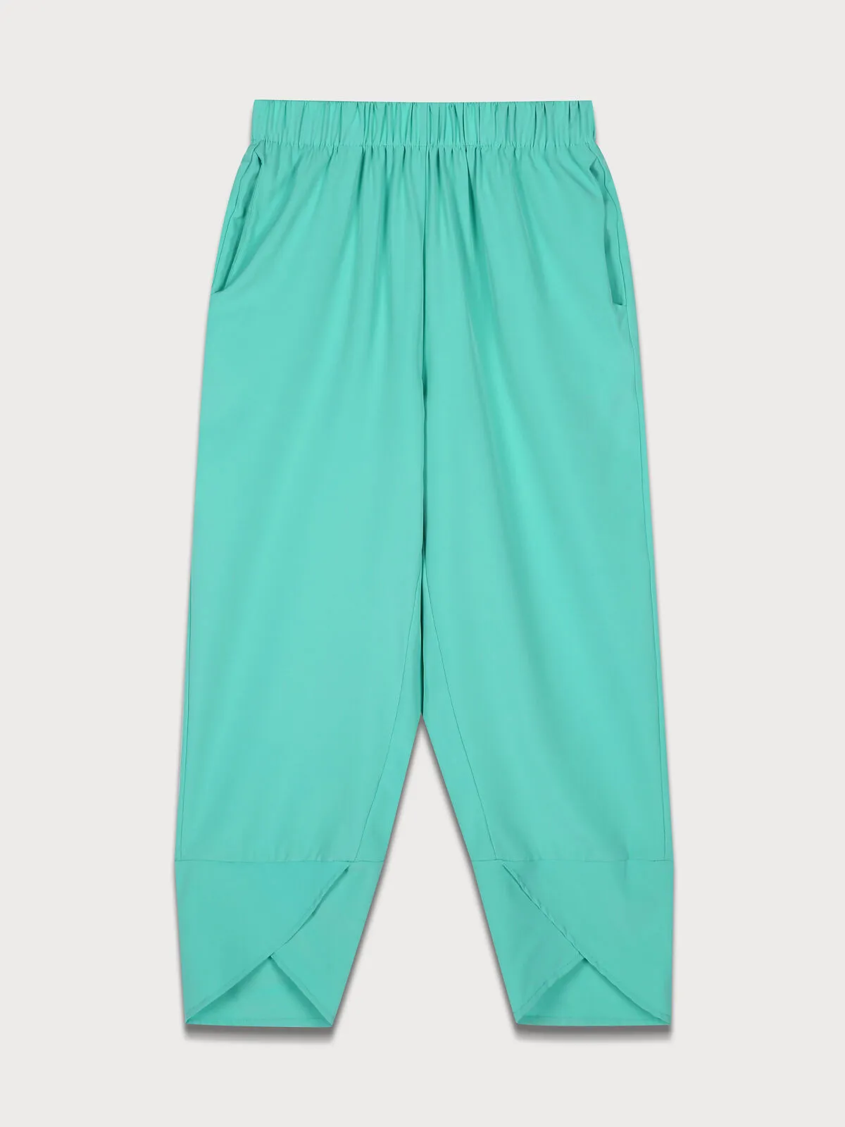 Dragonfly Floral  Regular Short Sleeve Blouse & Solid Pants, 4 of 10