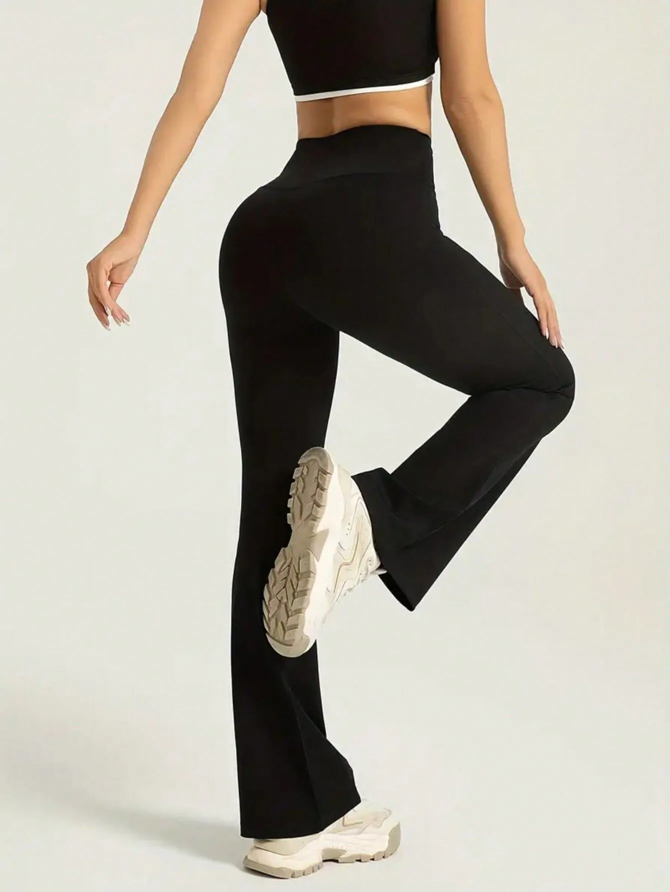 Solid High Rise Pants, 2 of 5