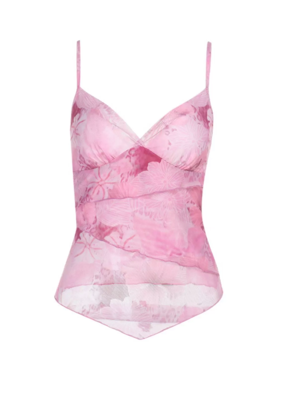 Floral Cut Out Spaghetti Strap Cami, 4 of 10