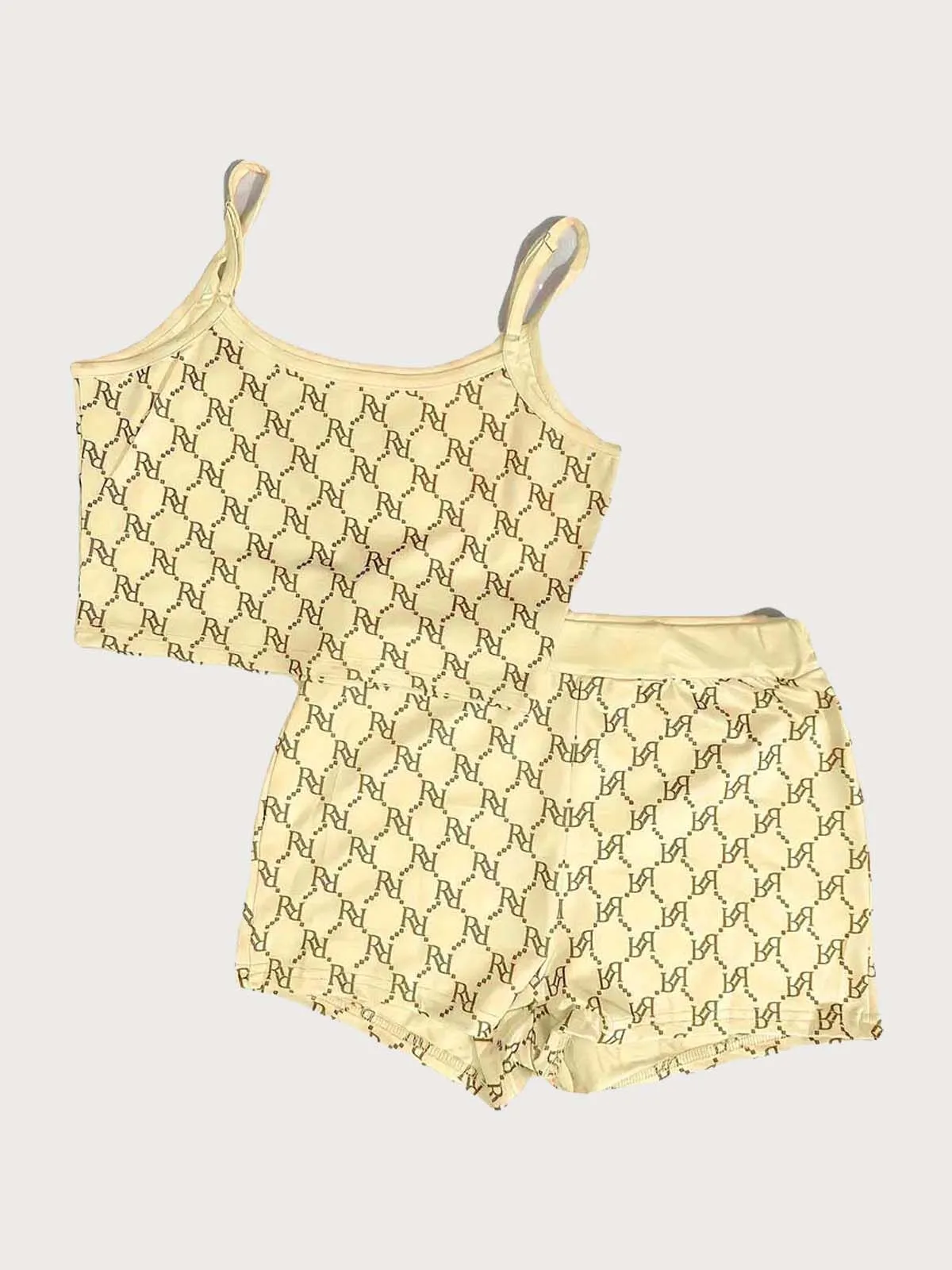 Bear Letter Crop Cami & Letter Shorts, 4 of 4