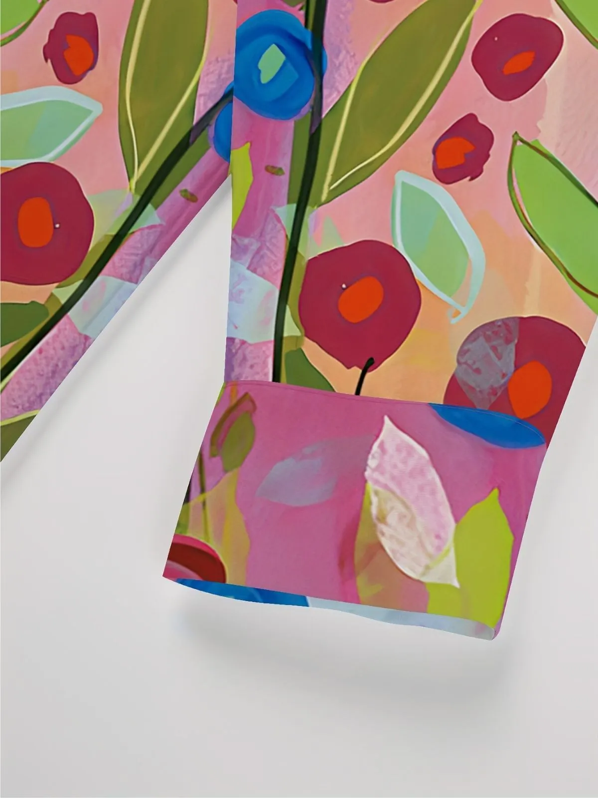 Plus Size Floral Button Lapel Regular Blouse, 5 of 6