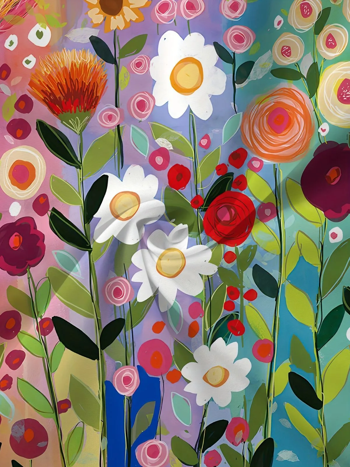 Plus Size Floral Button Lapel Regular Blouse, 6 of 6