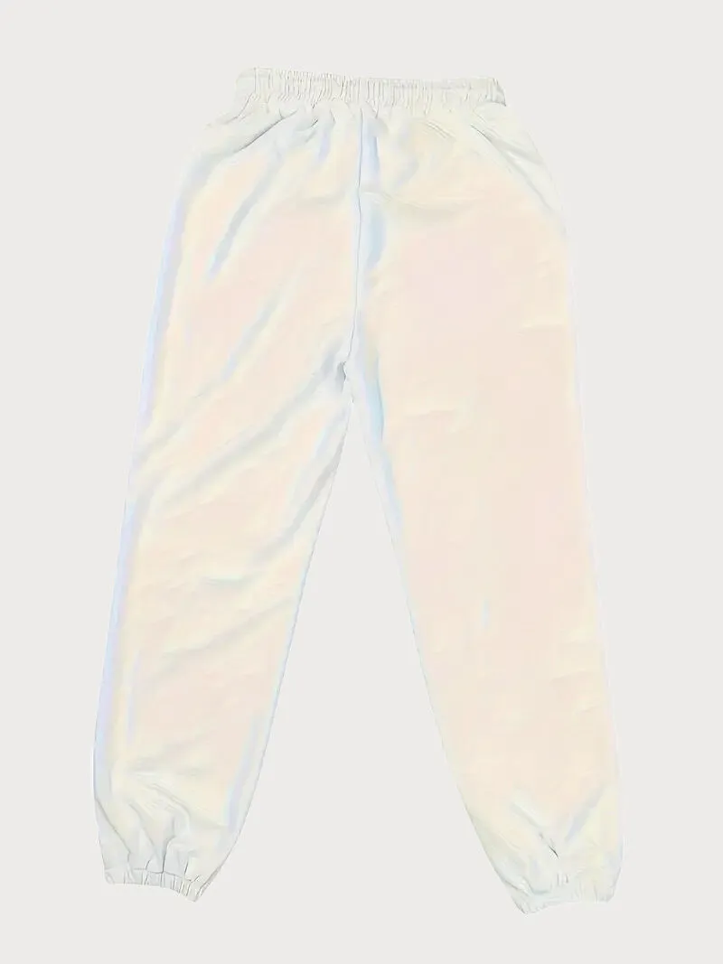 Heart Round Neck Lace-up Blouse & Heart Sweatpants, 5 of 5