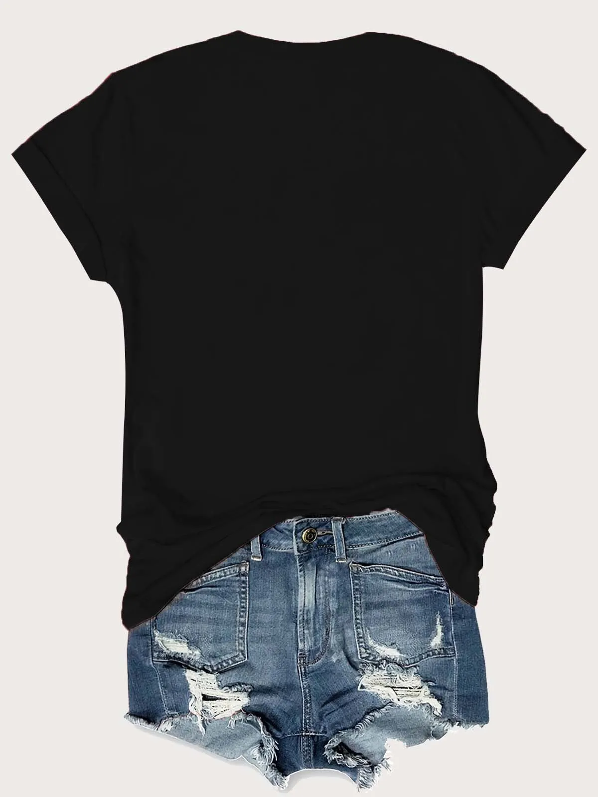 Tree Print V-neck Graphic T-shirt, 2 of 2