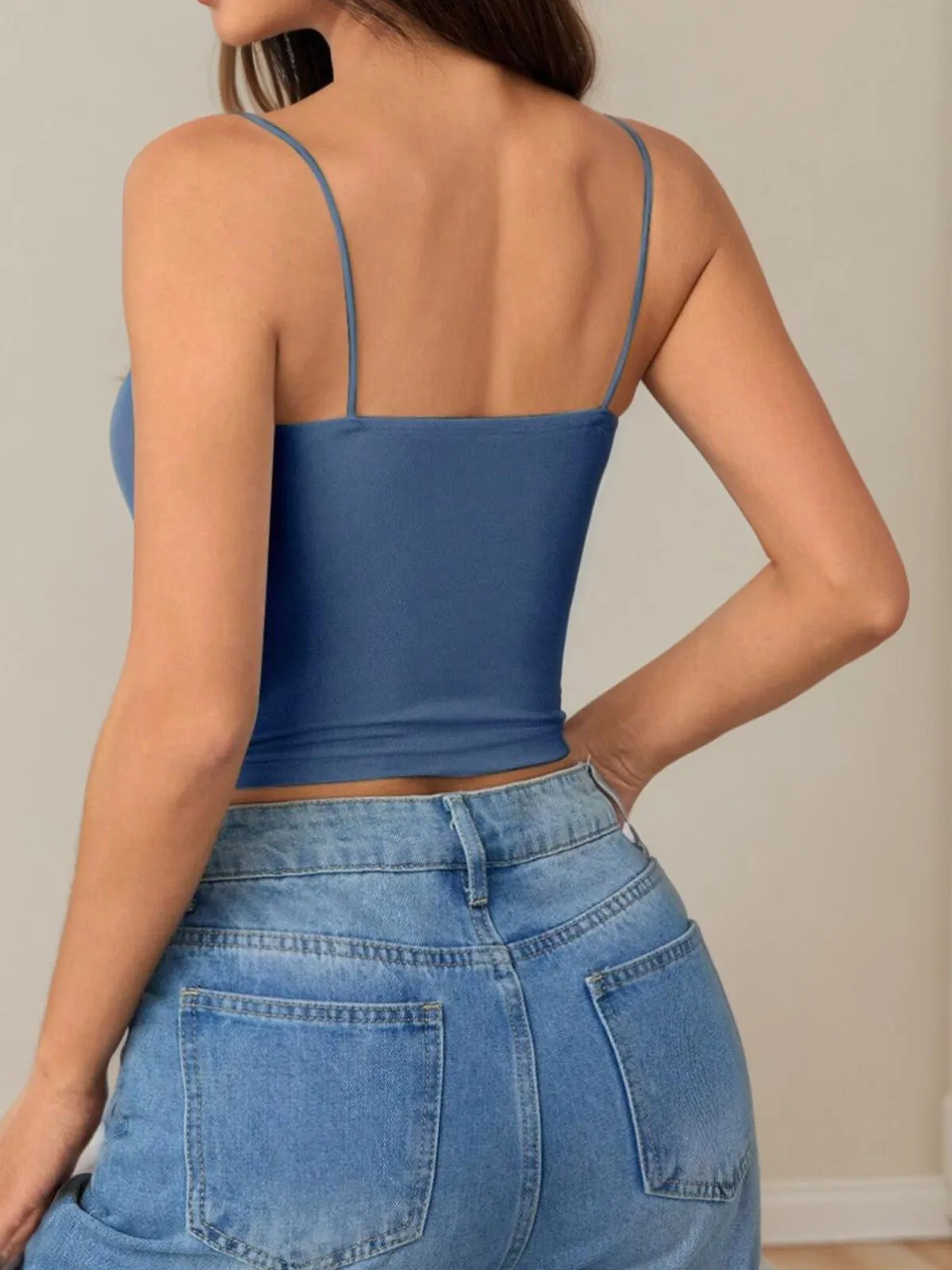 Tight Round Neck Breathable Basic Cami, 2 of 6