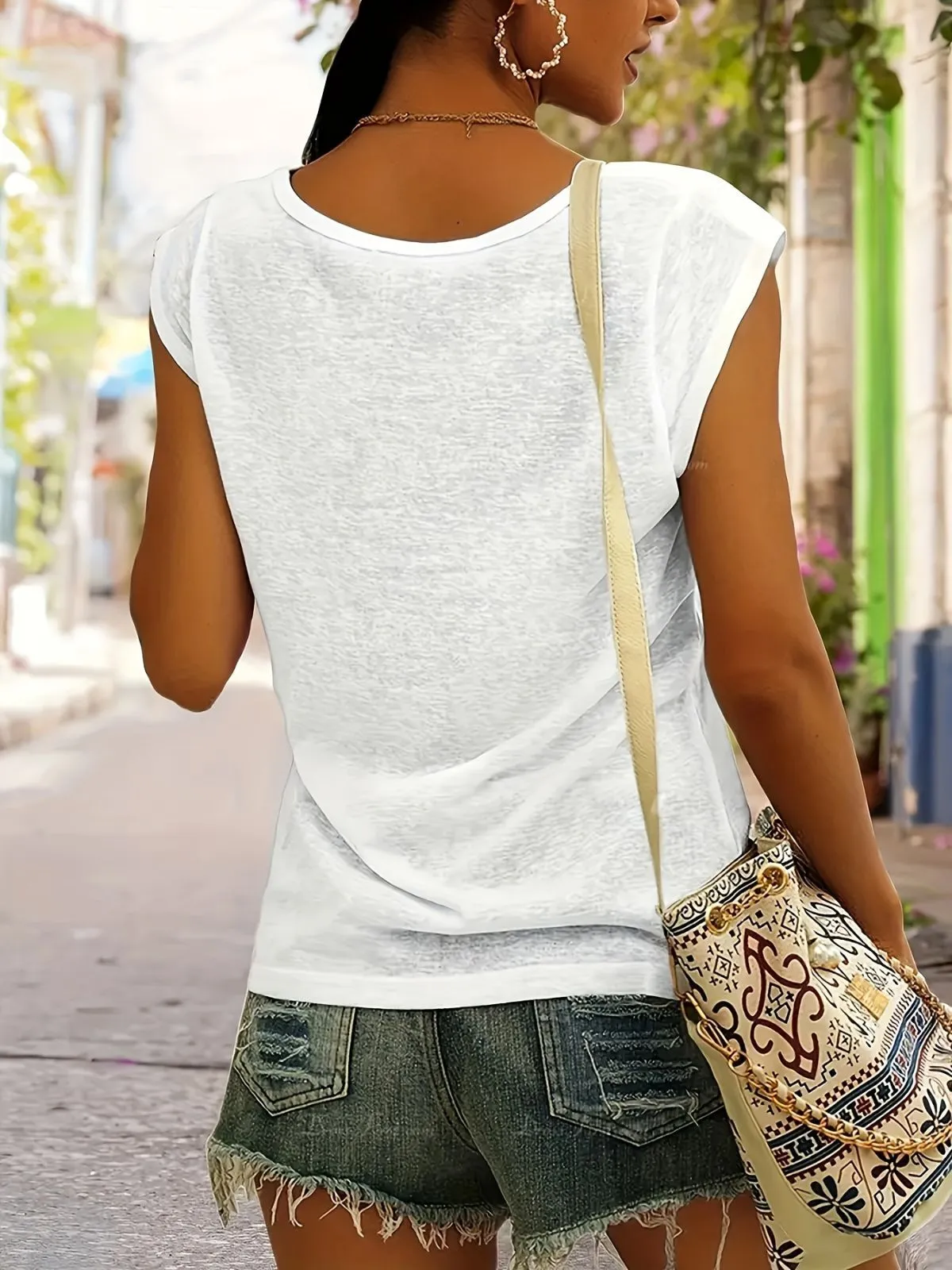 God Is Good Slogan V-neck Tank, 2 of 2