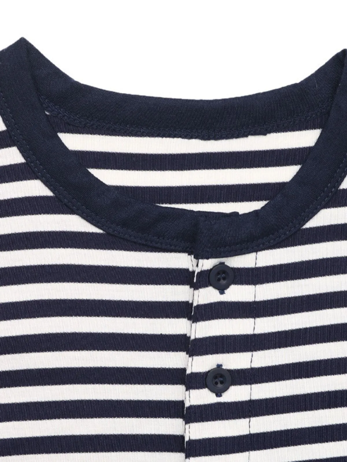 Striped Button Round Neck Cami, 8 of 9