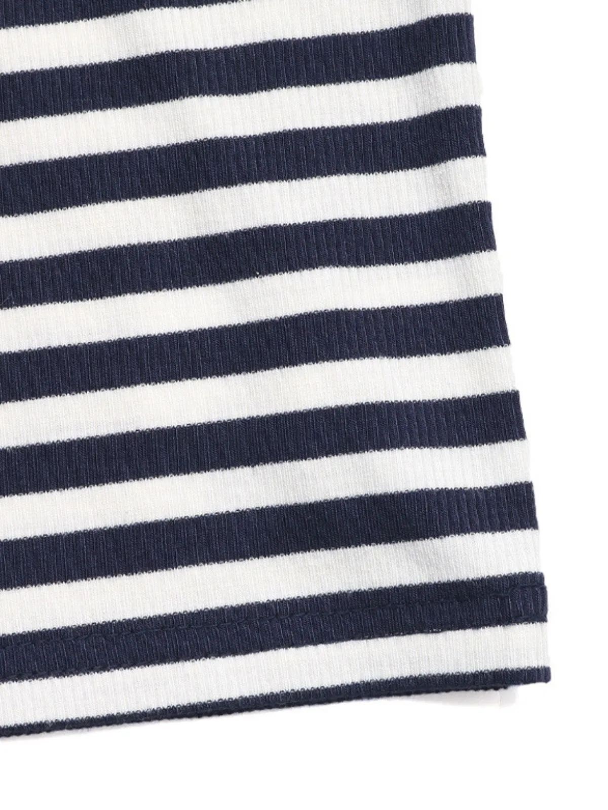 Striped Button Round Neck Cami, 9 of 9