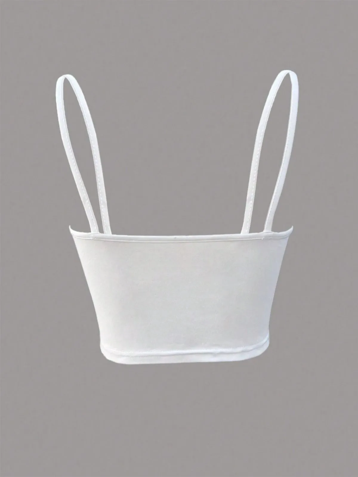 Stylish Solid Cut Out Spaghetti Strap Cami, 4 of 5