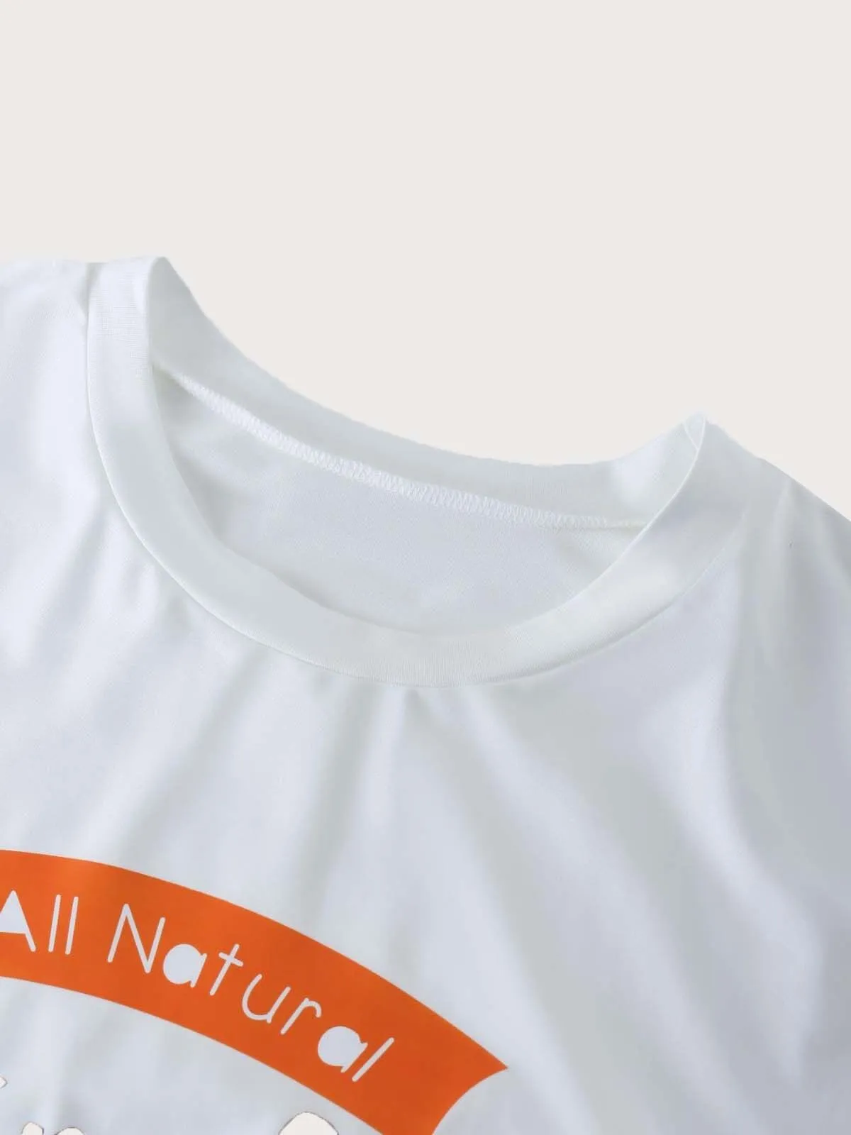 Plus Size All Natural Simply Thick Graphic Playful Two-Piece Set, 3 of 4