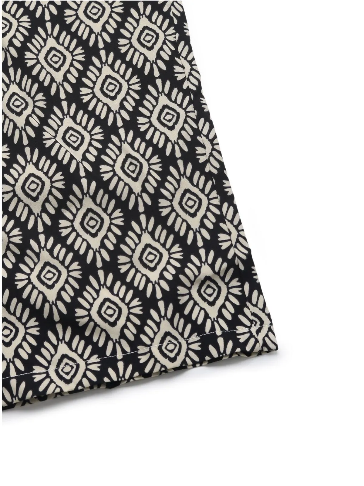 Boho Geometric Button Strapless High Rise Jumpsuits, 8 of 9