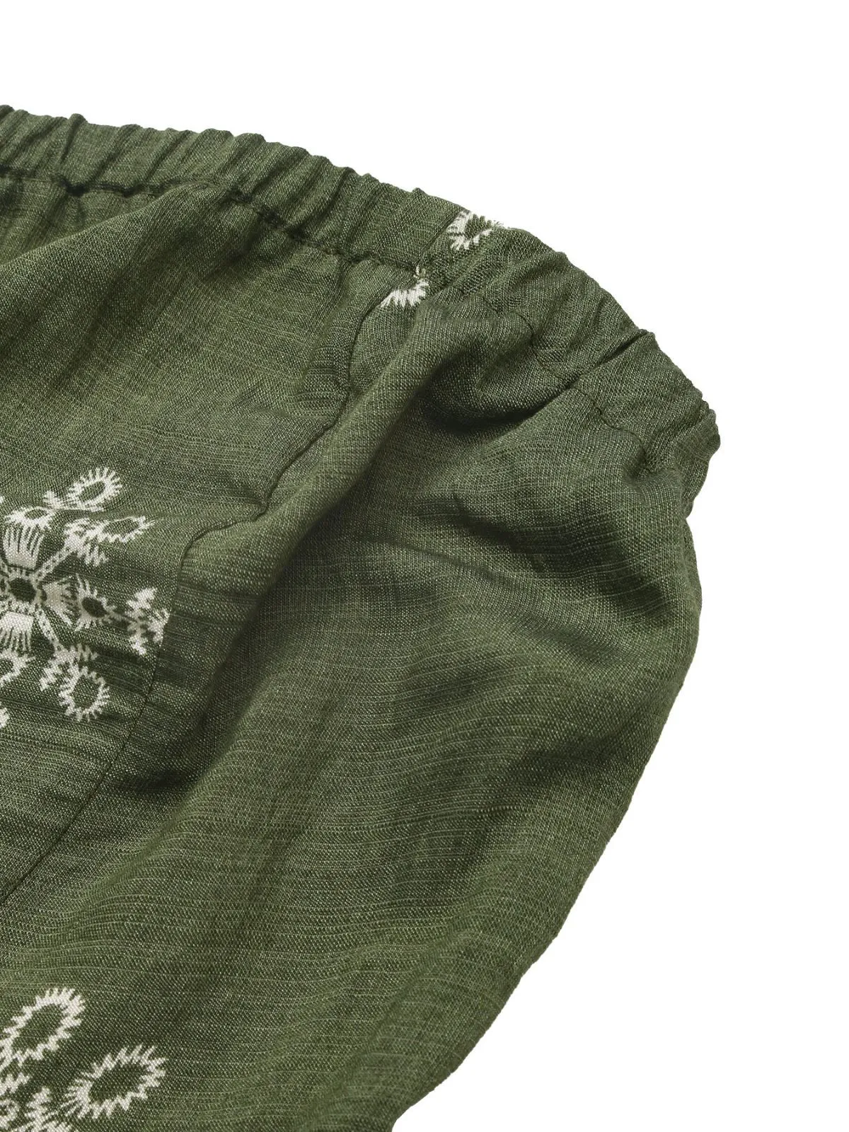 Vacation Geometric Lace-up Strapless High Rise Jumpsuits, 10 of 11