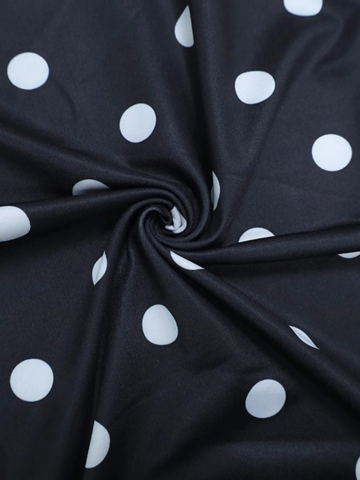 Polka Dots Retro Strapless Bandeau & Polka Dots BOdycon Skirt, 8 of 8