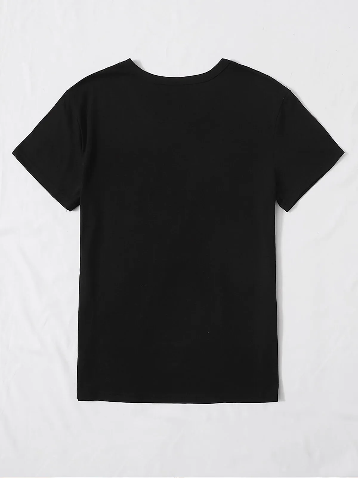 Spider Net Round Neck Letter Happy Halloween T-shirt, 2 of 4