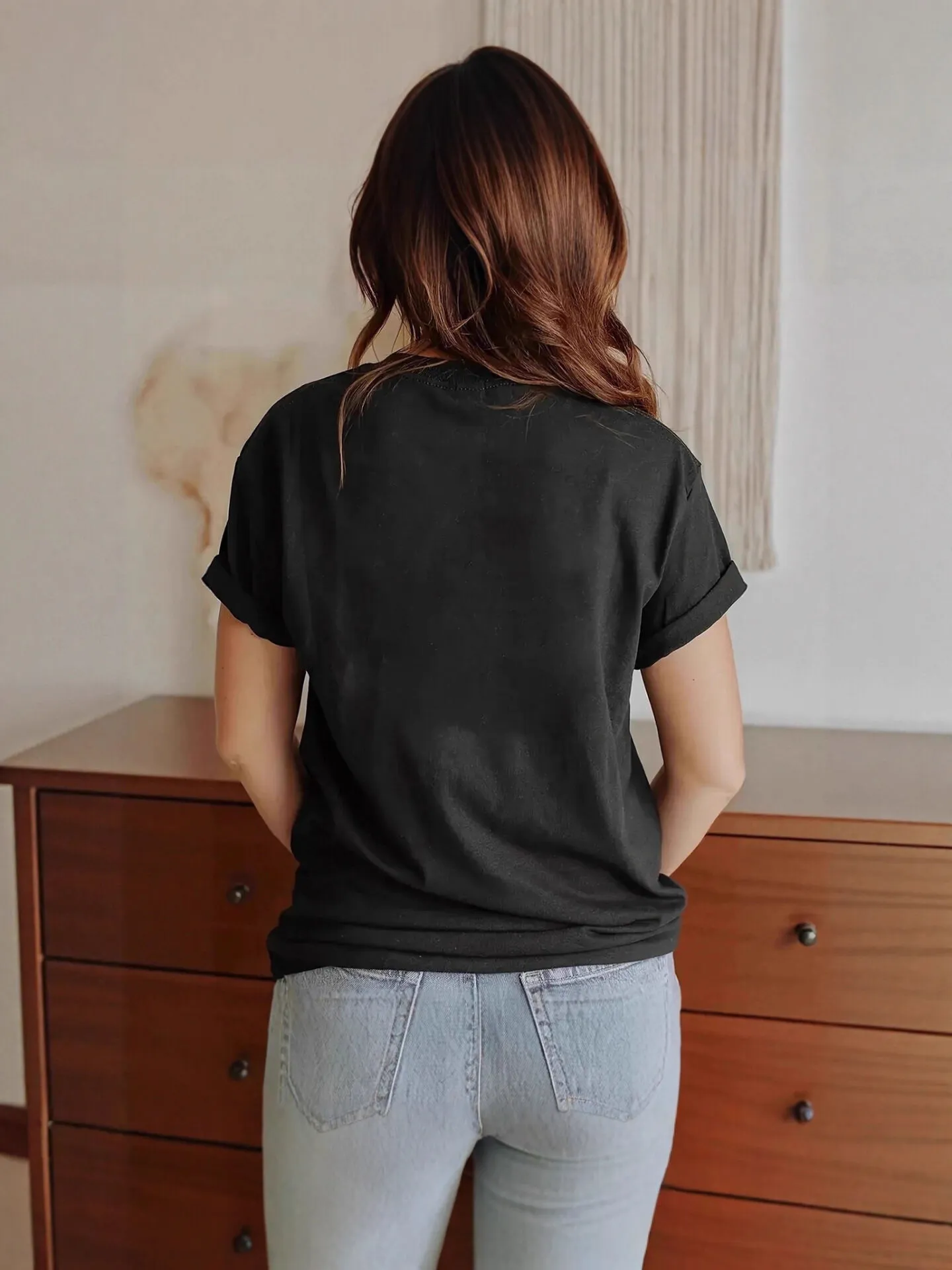 Letter Breast Cancer Awareness Day Hope Round Neck T-shirt, 3 of 5