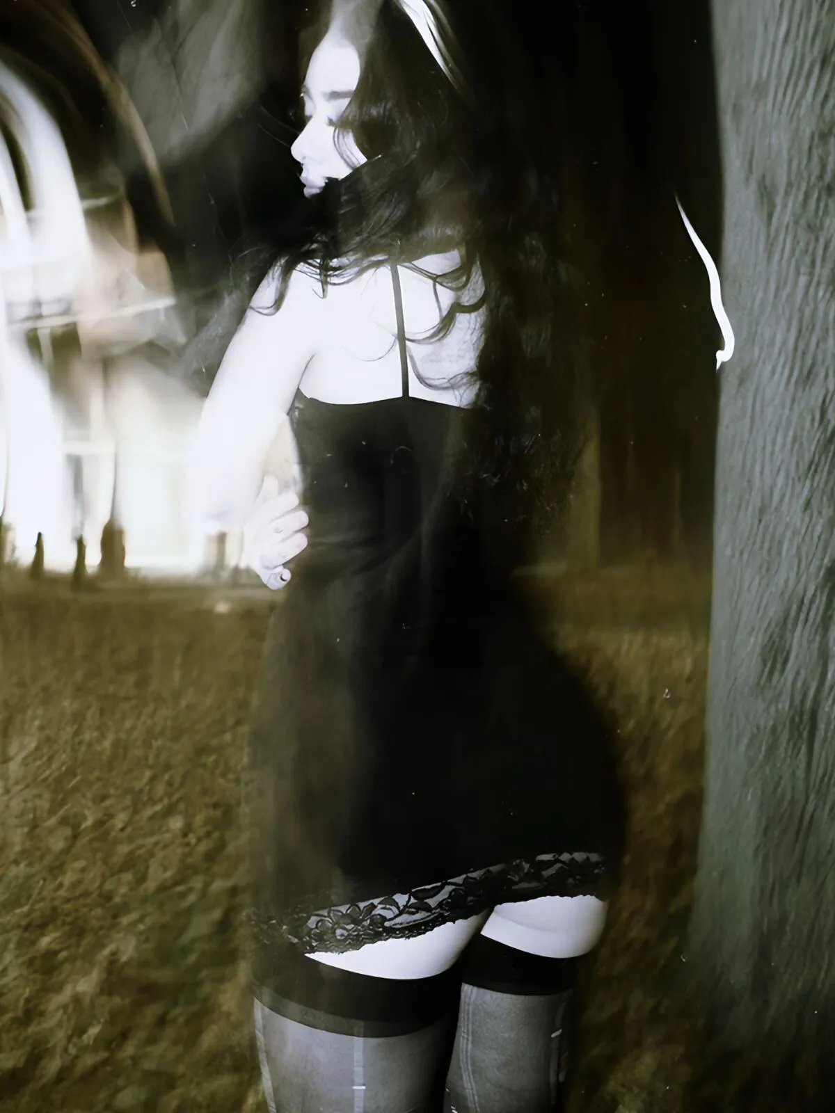 Skeleton Dark Style Halloween Lace Spaghetti Strap Fitted Dress, 2 of 13