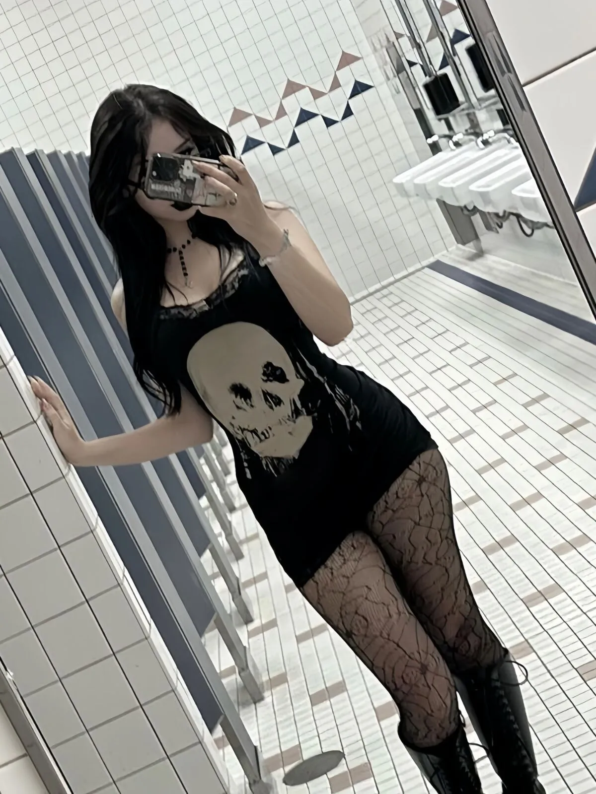 Skeleton Dark Style Halloween Lace Spaghetti Strap Fitted Dress, 6 of 13