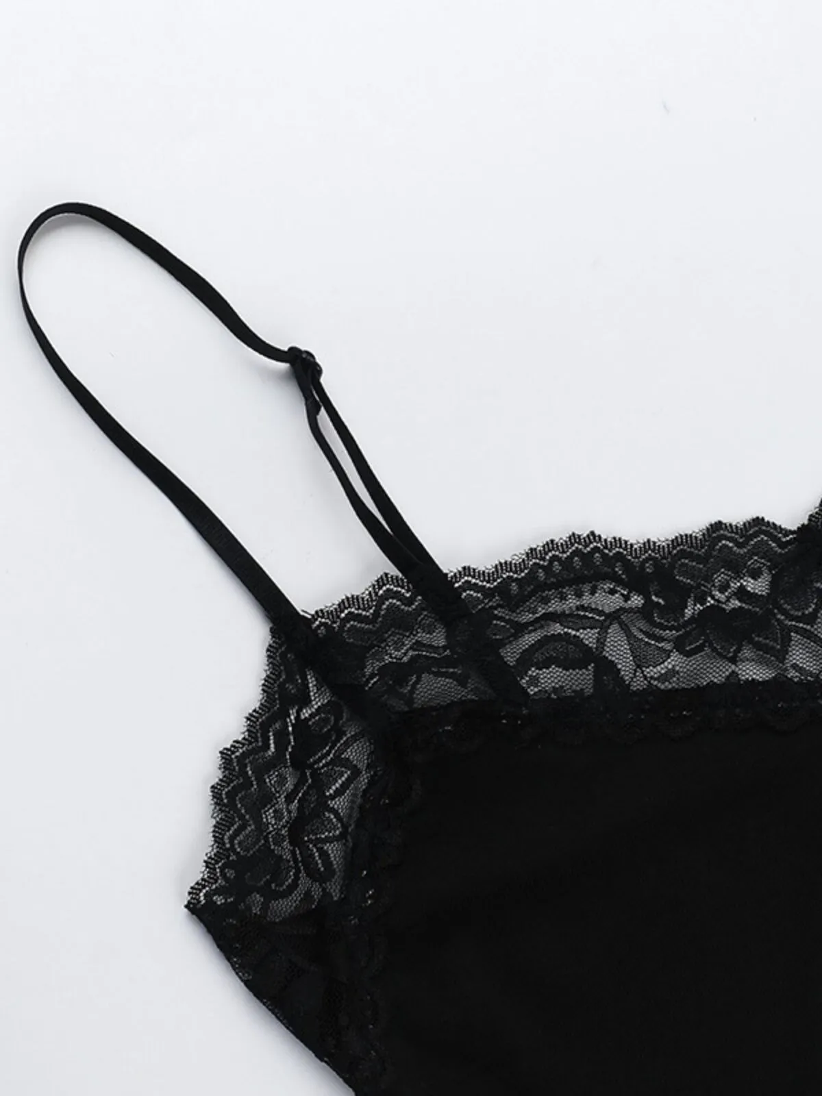 Skeleton Dark Style Halloween Lace Spaghetti Strap Fitted Dress, 7 of 13