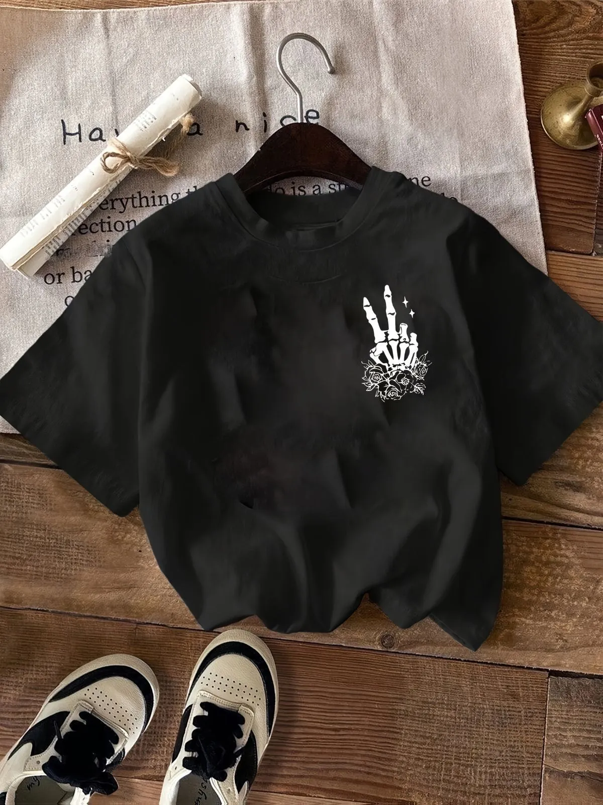 3-Pack Halloween Round Neck Graphic T-shirt, 3 of 5