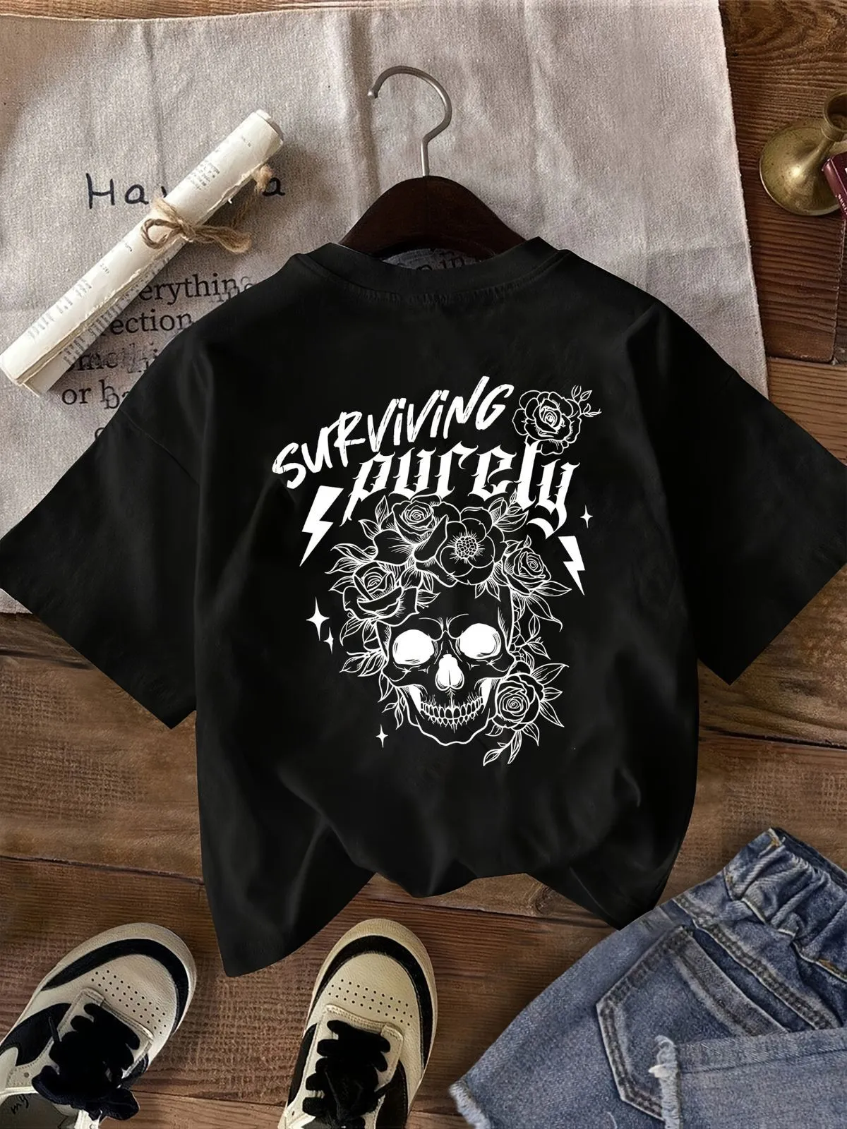 3-Pack Halloween Round Neck Graphic T-shirt, 4 of 5